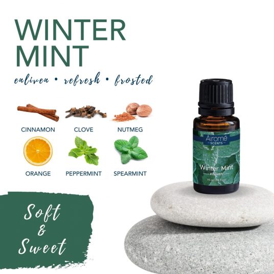 Airome Winter Mint Essential Oil, 15 ml.